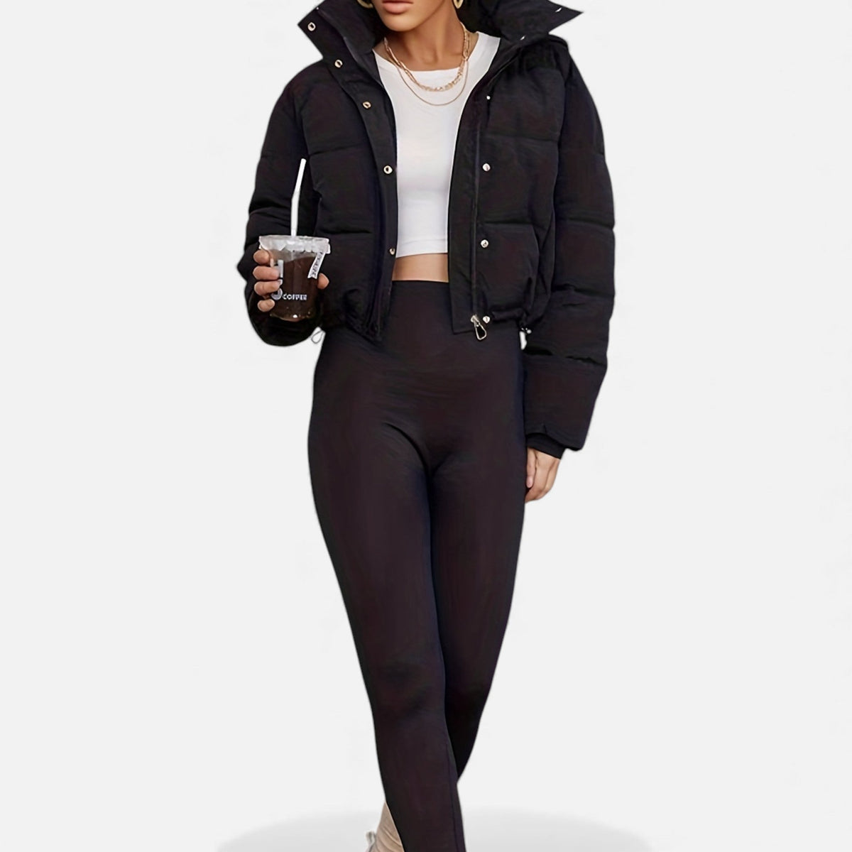 Women’s Cropped Puffer Jacket