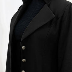 Women’s Tailored Longline Wool-Blend Coat