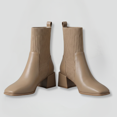 Women’s Knit Heel Ankle Boots