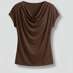 Women’s Cowl Neck Draped Blouse