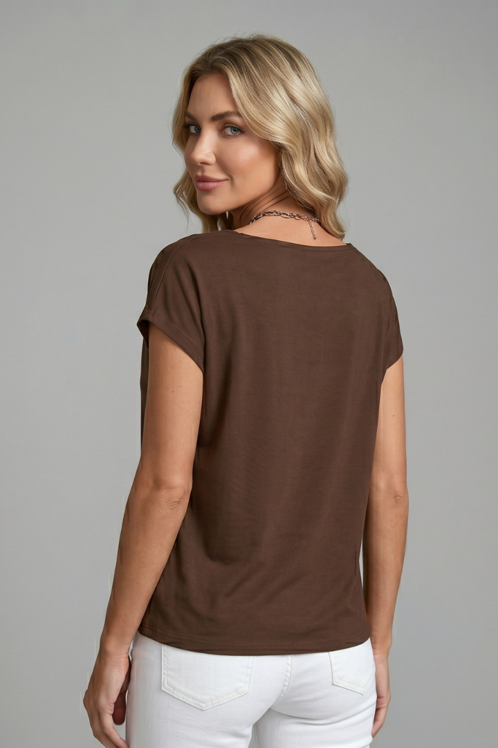 Women’s Cowl Neck Draped Blouse