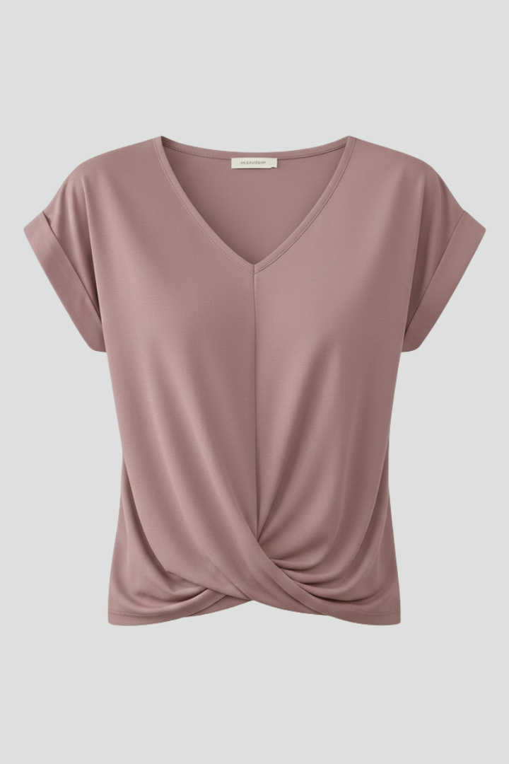 Women’s V-Neck Twist Front Top