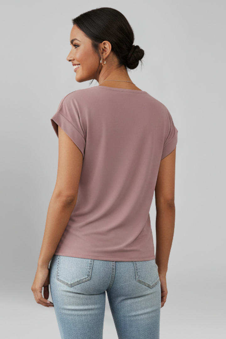 Women’s V-Neck Twist Front Top
