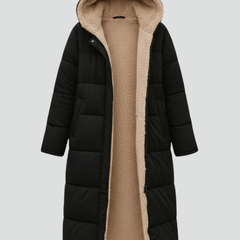 Women’s Hooded Longline Puffer Coat