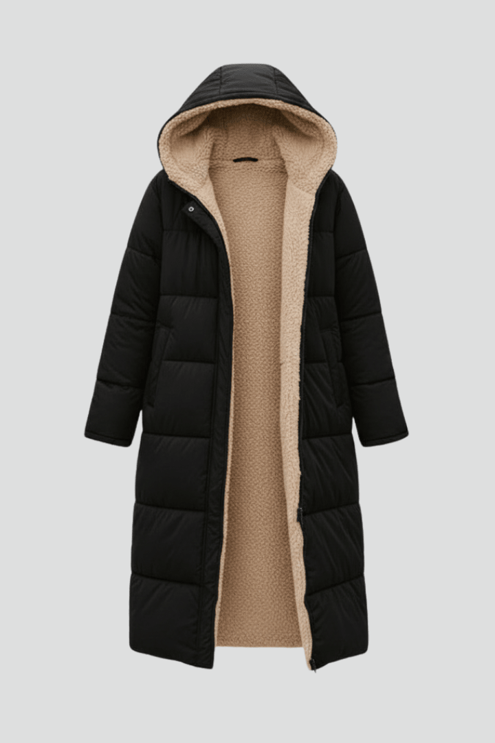 Women’s Hooded Longline Puffer Coat