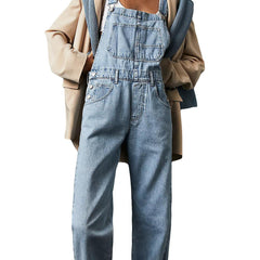 Women’s Relaxed Denim Utility Overalls