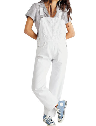 Women’s Relaxed Denim Utility Overalls