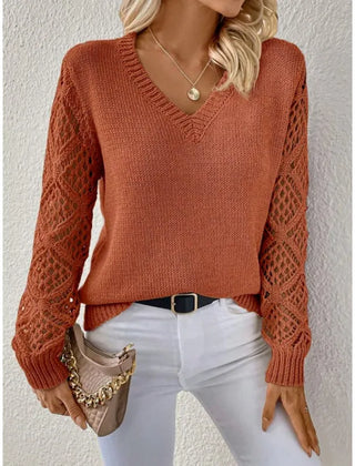 Women’s V-Neck Knit Sweater