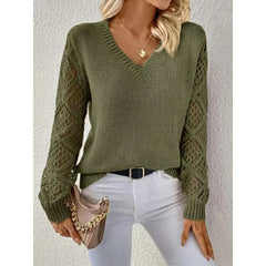 Women’s V-Neck Knit Sweater