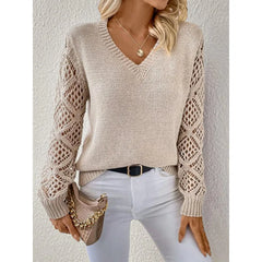 Women’s V-Neck Knit Sweater