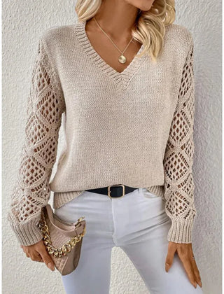 Women’s V-Neck Knit Sweater
