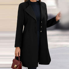 Women’s Tailored Longline Wool-Blend Coat