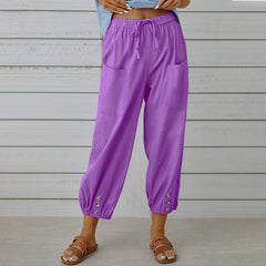 Women’s Relaxed Drawstring Cropped Trousers
