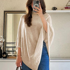 Élise Knit Women's Cape - Beige