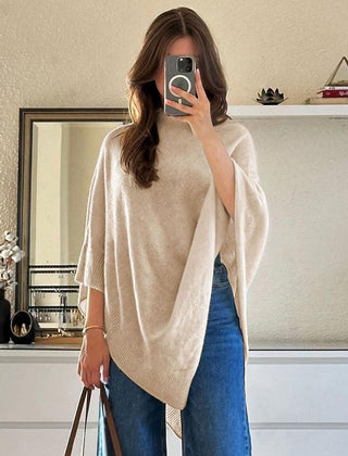Élise Knit Women's Cape - Beige