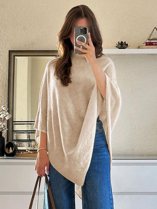 Élise Knit Women's Cape - Beige