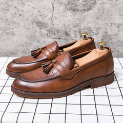 Men’s Leather-Look Tassel Loafers