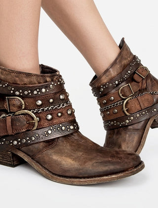 Women’s Vintage Western Ankle Boots