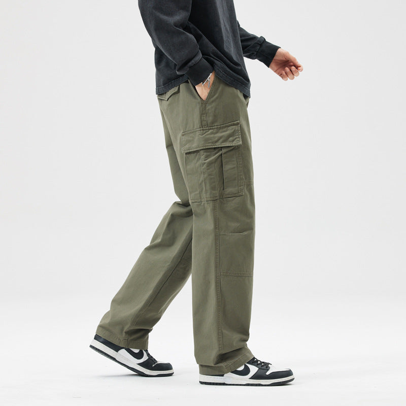 Men’s Cargo Straight-Leg Trousers