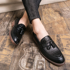 Men’s Leather-Look Tassel Loafers