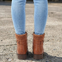 Women’s Quilted Leather Lace-Up Ankle Boots
