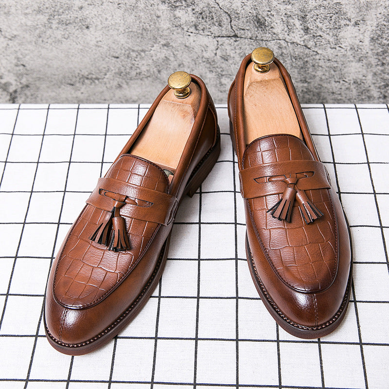 Men’s Leather-Look Tassel Loafers