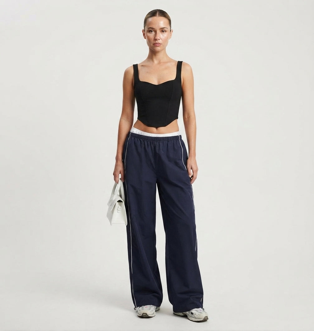 Women’s Baggy Track Trousers with Side Stripe