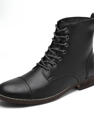 Men’s Leather-Look Ankle Boots