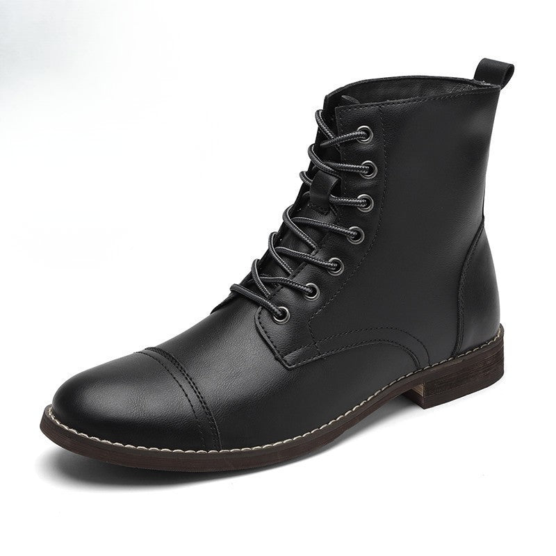 Men’s Leather-Look Ankle Boots