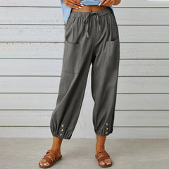 Women’s Relaxed Drawstring Cropped Trousers