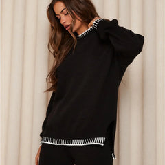 Women’s Oversized Knit Wide-Leg Lounge Set