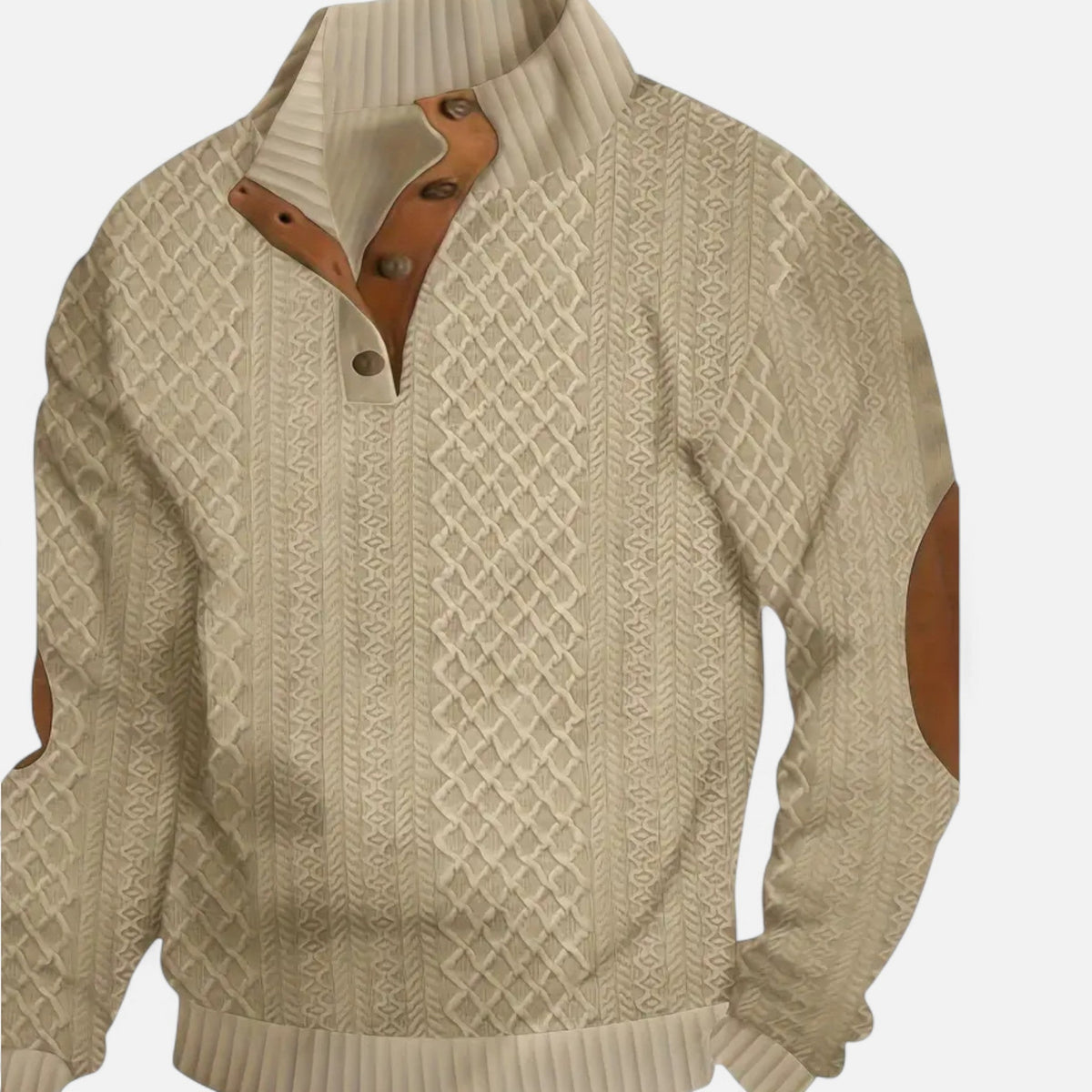 Men’s Textured Knit Pullover