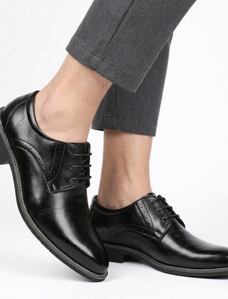 Men’s Business Leather-Look Lace-Up Shoes