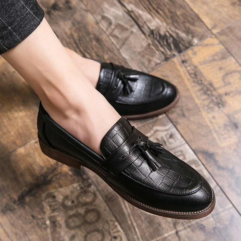 Men’s Leather-Look Tassel Loafers