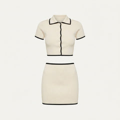 Women’s Contrast Trim Knit Co-ord Set