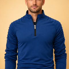 Men’s Quarter-Zip Long-Sleeve Top