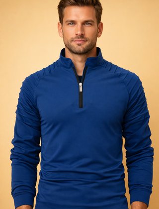Men’s Quarter-Zip Long-Sleeve Top