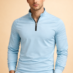 Men’s Quarter-Zip Long-Sleeve Top