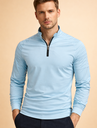 Men’s Quarter-Zip Long-Sleeve Top