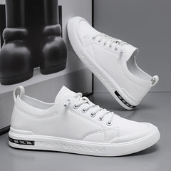 Men’s Smooth Leather Low-Top Trainers