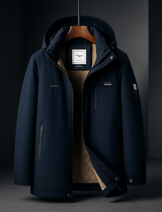Halston Down Men's Jacket - Navy Blue