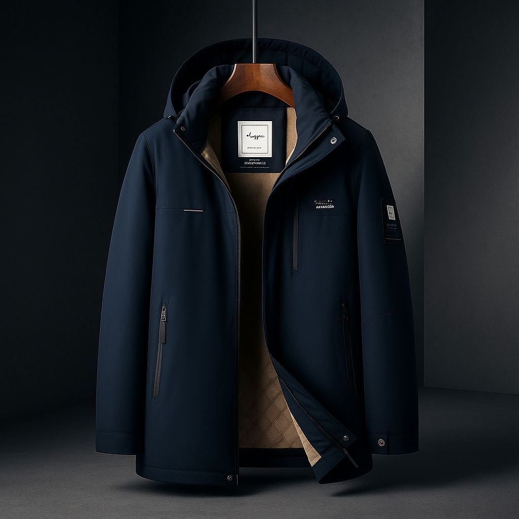 Halston Down Men's Jacket - Navy Blue