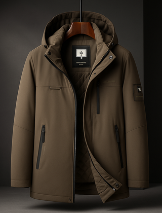 Halston Down Men's Jacket - Dark Taupe