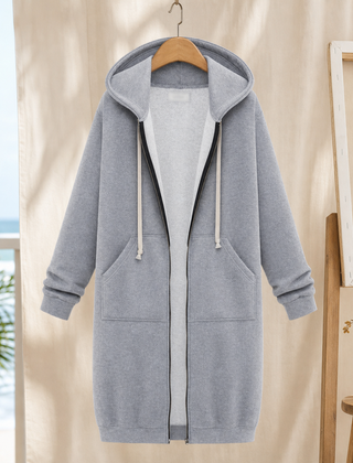 Ilaria-Jade Hooded Women's Hoodie - Grey