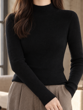 Sabine-Marie Soft Knit Women's Sweater - Black