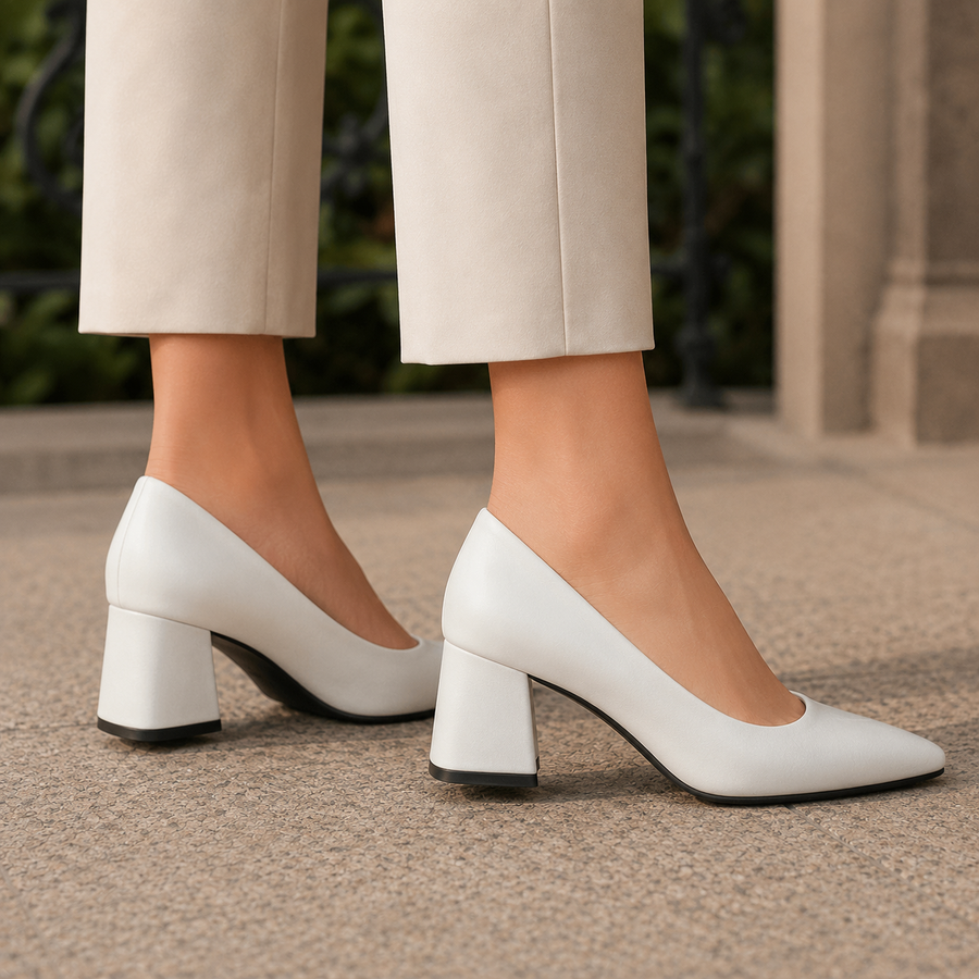 Women’s Pointed Slip-On Cushioned Block Heels