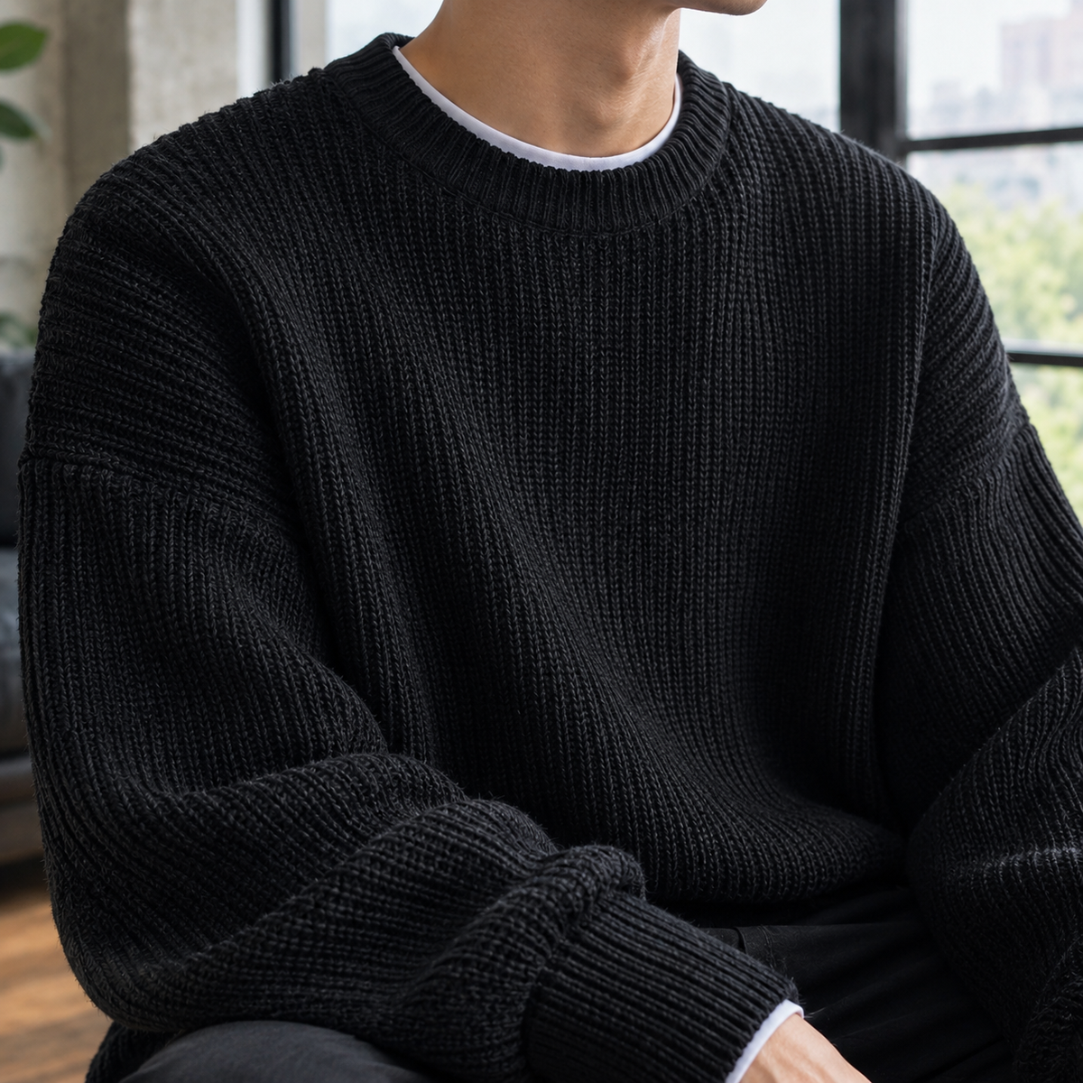 Knox Ribbed Men's Sweater - detail image 7