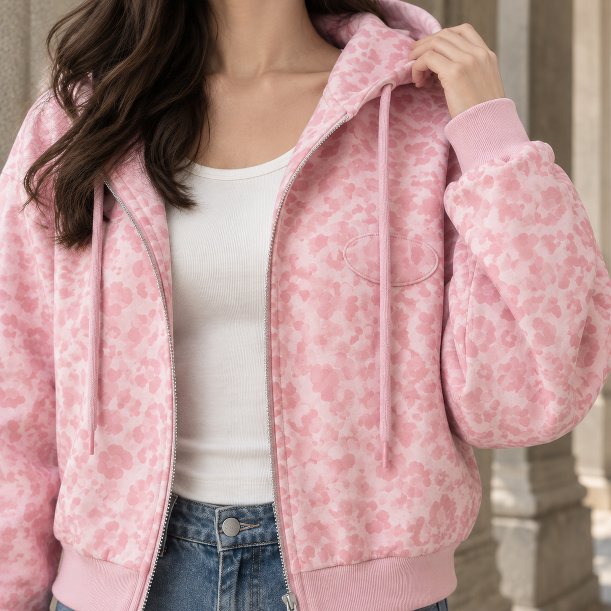 Noemie-Claire Leopard Zip Women's Jacket - detail image 2