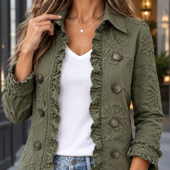 Jemima-Grace Ruffle Women's Jacket - detail image 7