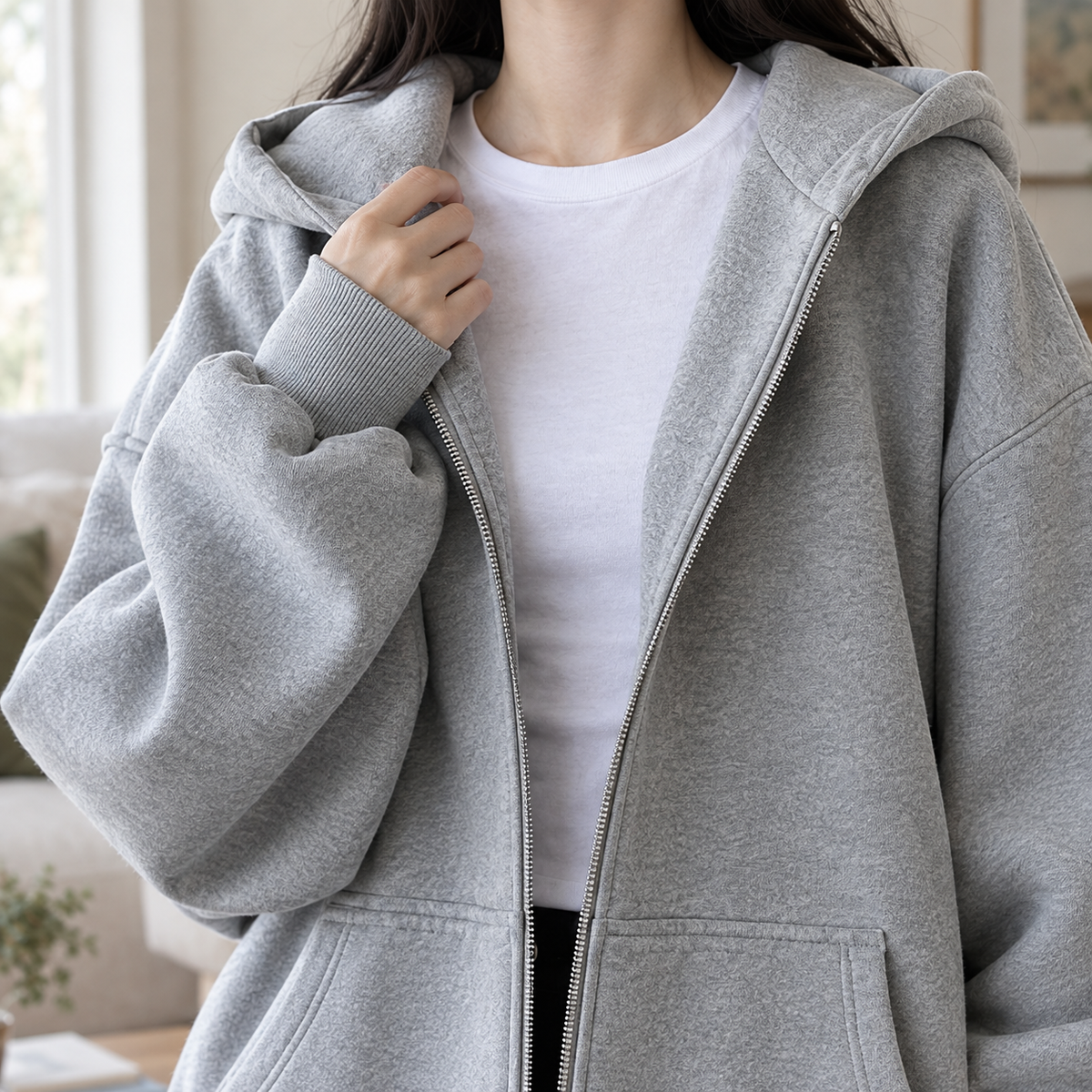 Amandine-Hope Oversized Women's Hoodie - detail image 3